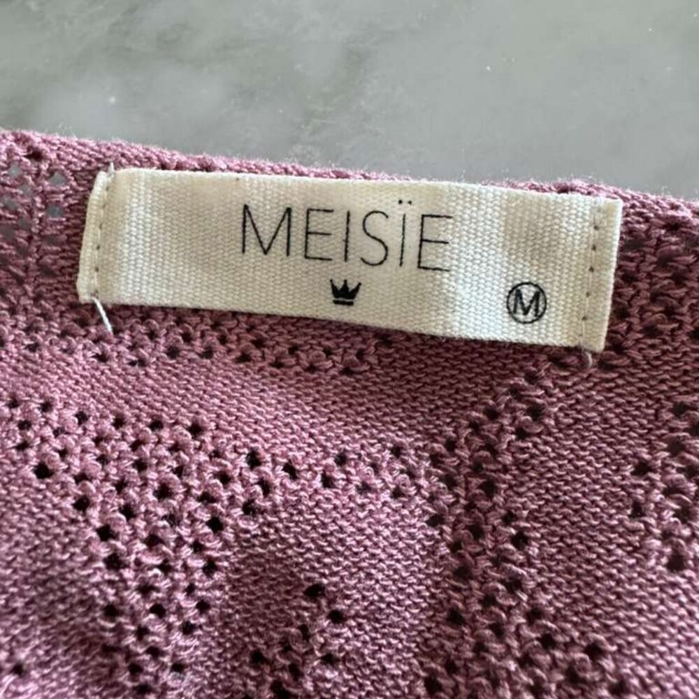Meisie Summer Knit Midi Dress – Mauve Pink (Size M) - Picture 5 of 5